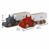 Montessori 2-in-1 Play Wooden Truck with Blocks for Hands-on Learning (Ages 3+)