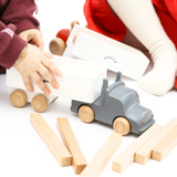 Montessori 2-in-1 Play Wooden Truck with Blocks for Hands-on Learning (Ages 3+)