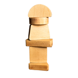 Natural Beech Wooden Shape Sorter – Montessori Waldorf Toy for Toddlers | Fine Motor Skills, Balance & Shape Recognition | Handcrafted Educational Toy for Kids Ages 3+