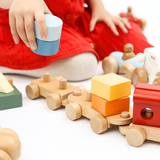 Horizon Educational Train | Wooden Shape Sorter Train Montessori Toy for Toddlers (Ages 3+)