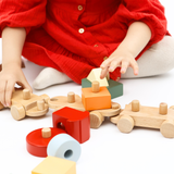 Horizon Educational Train | Wooden Shape Sorter Train Montessori Toy for Toddlers (Ages 3+)