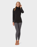 32 Degrees Women’s Ultra Soft Thermal Midweight Baselayer Turtleneck Long Sleeve Top