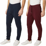 Weatherproof Vintage Men's 2 Pack French Terry Slim Tapered Fit Everyday Jogger Pant with Flex Waistband