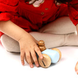 Wooden Sausage Car with One Peg Doll – Montessori Toy for Toddlers (Ages 3+)