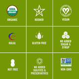 Sunny Fruit Soft Organic Turkish Dried Figs - 1 Bag (5 Individual Portion Packs) | Healthy, Convenient Snack Packs | ORGANIC, NON-GMO, VEGAN, HALAL, KOSHER, NO PRESERVATIVES, NO SUGAR ADDED