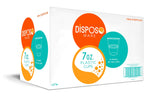 7oz. PP Plastic Cups, 100/Bag, 12 Bags/Case (Case of 1200)