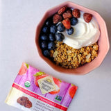 Sunny Fruit Soft Organic Dried Strawberries - 1 Bag (5 Individual Portion Packs) | Healthy, Sweet, Convenient Snack Packs | ORGANIC, NON-GMO, VEGAN, HALAL, KOSHER