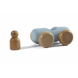 Wooden Sausage Car with One Peg Doll – Montessori Toy for Toddlers (Ages 3+)