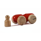 Wooden Sausage Car with One Peg Doll – Montessori Toy for Toddlers (Ages 3+)