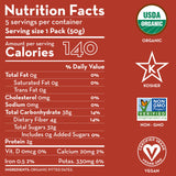 Sunny Fruit Organic Dried Pitted Deglet Nour Dates - 5 pouches | Healthy, Convenient Superfood Snack Packs | ORGANIC, NON-GMO, HALAL, KOSHER, NO PRESERVATIVES, NO SUGAR ADDED