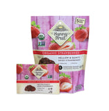 Sunny Fruit Soft Organic Dried Strawberries - 1 Bag (5 Individual Portion Packs) | Healthy, Sweet, Convenient Snack Packs | ORGANIC, NON-GMO, VEGAN, HALAL, KOSHER