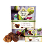 Sunny Fruit Soft Organic Turkish Dried Figs - 1 Bag (5 Individual Portion Packs) | Healthy, Convenient Snack Packs | ORGANIC, NON-GMO, VEGAN, HALAL, KOSHER, NO PRESERVATIVES, NO SUGAR ADDED