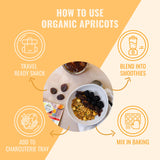 Sunny Fruit Soft Organic Turkish Dried Apricots - 1 Bag (5 Individual Portion Packs) | Healthy, Convenient Snack Packs | ORGANIC, NON-GMO, VEGAN, HALAL, KOSHER, NO PRESERVATIVES, NO SUGAR ADDED