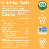 Sunny Fruit Organic Prebiotic Apricots - 1 Bag (5 Individual Portion Packs) | Convenient Snack Packs with Prebiotic Fiber | ORGANIC, NON-GMO, VEGAN, KOSHER, HALAL, NO PRESERVATIVES, NO SUGAR ADDED