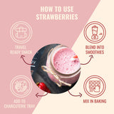 Sunny Fruit Soft Organic Dried Strawberries - 1 Bag (5 Individual Portion Packs) | Healthy, Sweet, Convenient Snack Packs | ORGANIC, NON-GMO, VEGAN, HALAL, KOSHER