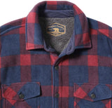 Freedom Foundry Men's Plaid Fleece Jackets Super Plush Sherpa Lined Jacket Shirt