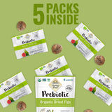 Sunny Fruit Soft Organic Turkish Dried Figs - 1 Bag (5 Individual Portion Packs) | Healthy, Convenient Snack Packs | ORGANIC, NON-GMO, VEGAN, HALAL, KOSHER, NO PRESERVATIVES, NO SUGAR ADDED