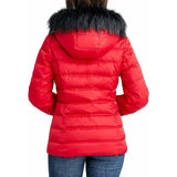 Nautica Women's Hooded Midweight Puffer Jacket, Detachable Hood
