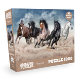 AMAZING PUZZLES 1000 Piece Jigsaw Puzzle for Kids and Adults 19x27in
