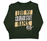 NCAA Colorado State University Rams Toddler Long Sleeve Crewneck Sweatshirt