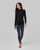 32 Degrees Heat Women's Ultra Soft Thermal Lightweight Baselayer Mock Neck Long Sleeve Top