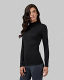 32 Degrees Heat Women's Ultra Soft Thermal Lightweight Baselayer Mock Neck Long Sleeve Top