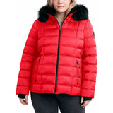 Nautica Women's Hooded Midweight Puffer Jacket, Detachable Hood
