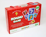 Horizon Educational Puzzle Domino Game for Children Ages 2+: Animal World Adventure for Family Fun, 28 Cards