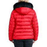Nautica Women's Hooded Midweight Puffer Jacket, Detachable Hood