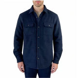 Jachs New York Men's Wool Blend Sherpa Lined Shirt Jacket