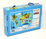 Horizon Puzzle 100 Animal World Map Attention and Skill Abilities Puzzle for Children Ages 5-8