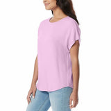 Buffalo David Bitton Women's Short Sleeve Top Soft French Terry