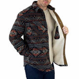 Jachs New York Men's Wool Blend Sherpa Lined Shirt Jacket