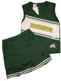 NCAA GMU George Mason University Patriots Youth Cheerleader Outfit – Green & White