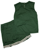 NCAA GMU George Mason University Patriots Youth Cheerleader Outfit – Green & White