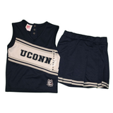 NCAA University of Connecticut UConn Huskies Girls Sleeveless Cheerleader Set