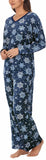 Nautica Women's 2 Piece Cozy Fleece Pajama Sleepwear Set
