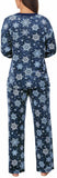 Nautica Women's 2 Piece Cozy Fleece Pajama Sleepwear Set