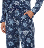 Nautica Women's 2 Piece Cozy Fleece Pajama Sleepwear Set
