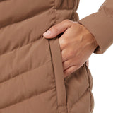 32 DEGREES Women's Full Zip Water Resistant Power Tech Jacket with Fixed Hood