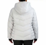 Nautica Women's Hooded Midweight Puffer Jacket, Detachable Hood