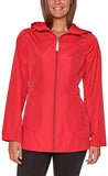 Jones New York Women's Rain Jacket Parka In A Pocket Windbreaker