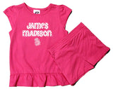 NCAA JMU James Madison University Toddlers' Cap Sleeve Cotton Tee Bottom Set