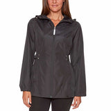 Jones New York Women's Rain Jacket Parka In A Pocket Windbreaker