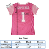 NCAA CMU Central Michigan University Girls' Chippewas Short Sleeve Football Fan Jersey