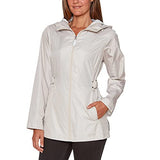 Jones New York Women's Rain Jacket Parka In A Pocket Windbreaker