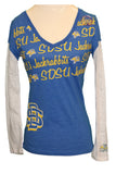 NCAA SDSU South Dakota State University Jackrabbits Women's Scoop Neck Tee