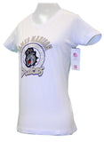 NCAA JMU James Madison University Women's Cotton V-Neck Tee