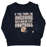 NCAA MSU Montana State University Bobcats Crew Neck Fleece