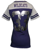 NCAA KSU Kansas State University Wildcats Women's Scoop Neck Tee